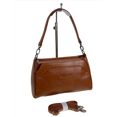 Женская сумка из натуральной кожи, цвет  коричнево-рыжий