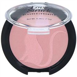 J.Cat Beauty, Румяна + бронзер Love Struck, оттенок LGP101 «Розовый душистый горошек», 7,5 г