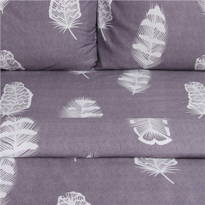 Постельное бельё евро «Экономь и Я» Feather, полисатин