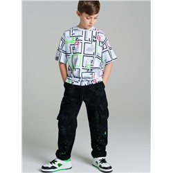 Брюки текстильные джинсовые для мальчиков