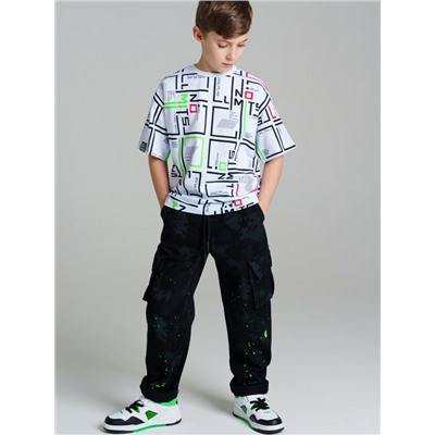 Брюки текстильные джинсовые для мальчиков