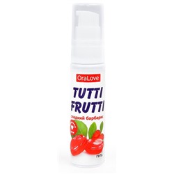 Гель-смазка Tutti-frutti со вкусом барбариса - 30 гр.