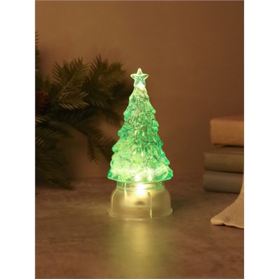 Свеча светодиодная 13 см Елка / HGZ-13 /уп 12/240/ новогодняя