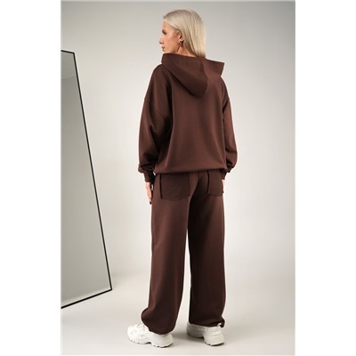 Женский костюм оверсайз из футера Happyfox