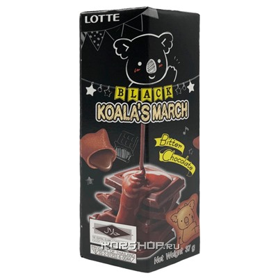 Печенье с начинкой со вкусом темного горького шоколада Koala's March Thai Lotte, Таиланд, 37 г Акция
