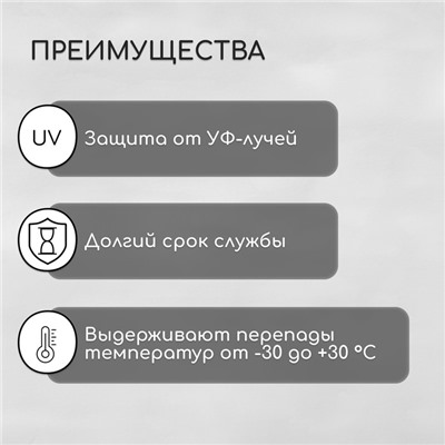 Термошайба мини из поликарбоната, d=30 мм, УФ-защита, прозрачная, набор 50 шт.