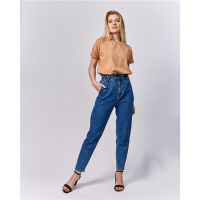 Футболка женская MINAKU OVERSIZE FIT: рыжая, р-р 46