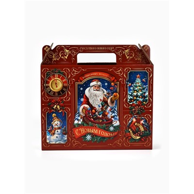 УЦЕНКА Коробка подарочная складная «Дед Мороз», 33.5×25.5×7.5 см