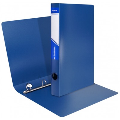 Папка пластиковая 4 кольца 40мм синяя 700мкм 5675 inФОРМАТ