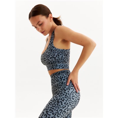 Топ леопардовый женский MINAKU, чёрный, размер 46