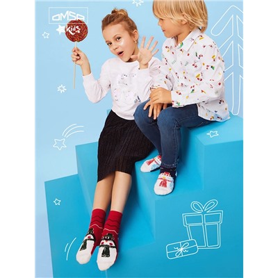 Omsa Носки OMSA kids   Calzino 21N61 плюш (Шарфики)