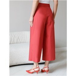 Кюлоты А-силуэта из легкого хлопкового поплина