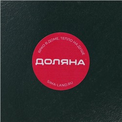 Блюдо для фруктов Доляна «Золотой лист», 31×17×3 см, зелёное