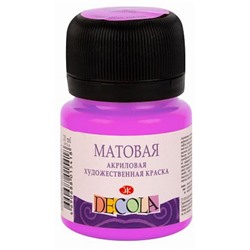 Акриловая краска матовая "Декола" 20мл Фуксия 14326618 Невская палитра