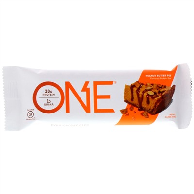 One Brands, ONE Bar, Peanut Butter Pie Flavor, 12 Bars, 2.12 oz (60 g) Each
