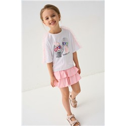 Юбка-шорты трикотажные для девочек