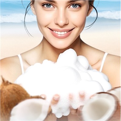 Увлажняющий гель для душа с экстрактом кокоса Sadoer, 1 стик 10 мл.