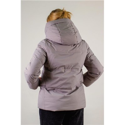 Теплая куртка с капюшоном арт.3052 (Серый)