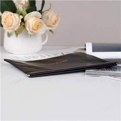 Косметичка 18х13 см черная / XN-002BL /уп 300/на магните