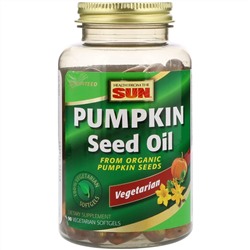 Health From The Sun, Тыквенное масло, 90 Вегетарианских мягких таблеток