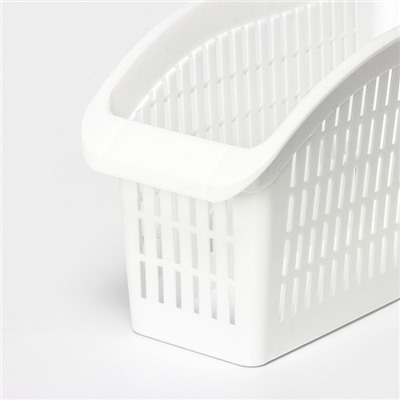 Корзина для хранения IDEA, пластик, 29×13×17 см, белая