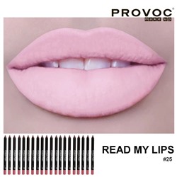 Provoc Полуперманентный гелевый карандаш-для губ / Semi-Permanent Gel Lip Liner Filler №25 Read My Lips, 1,4 г 7857