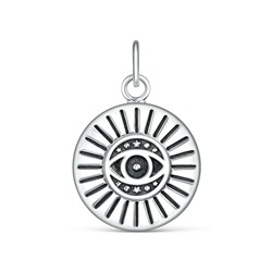 Подвеска из чернёного серебра - Око, глаз 925 пробы 34779