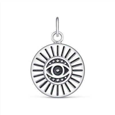 Подвеска из чернёного серебра - Око, глаз 925 пробы 34779