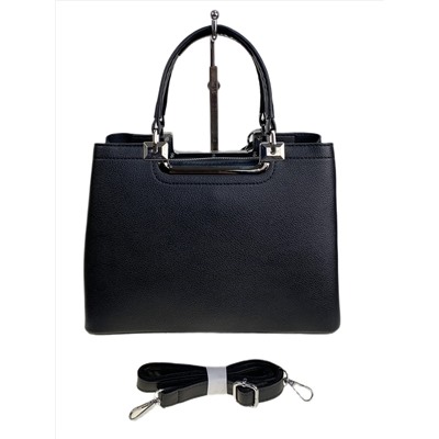 Женская сумка из искусственной кожи, цвет черный