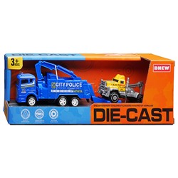 Машина "Эвакуатор полицейский" металл, в коробке