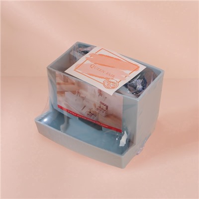 Органайзер для ватных палочек, с крышкой, 9×6.5×7.5 см, МИКС