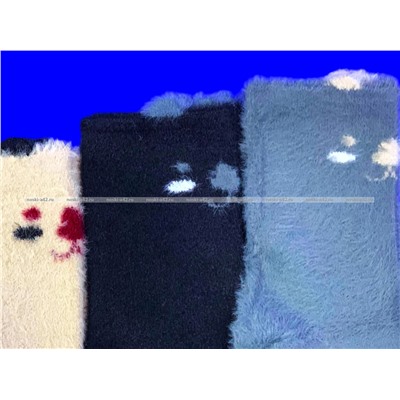 Ecosocks носки женские ангора НОРКА ШЕРСТЬ "с ушками" арт. 6630