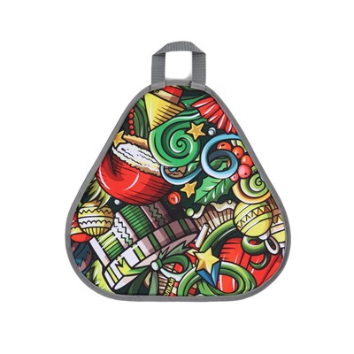 Ледянка мягкая Xmas, треугольная, d=41 см, толщина 1.2 см, рисунок МИКС