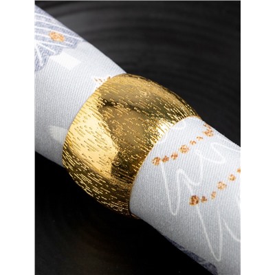 Набор сервировочных салфеток с декоративными кольцами Let it snow, 40×40 см - 4 шт., 100% хлопок, саржа 190 г/м²