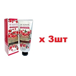 BEAUMYR Ультра-увлажняющий крем для рук с розой 100мл 3шт