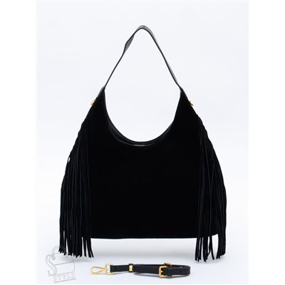 Сумка женская кожаная 1042M black Polina&Eiterou