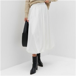 Юбка баллон миди женская MIST, размер L, молочная