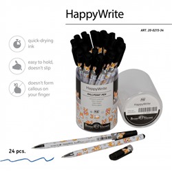 Ручка шариковая 0.5 мм "HappyWrite.Друзья. Корги" синяя 20-0215/34 Bruno Visconti