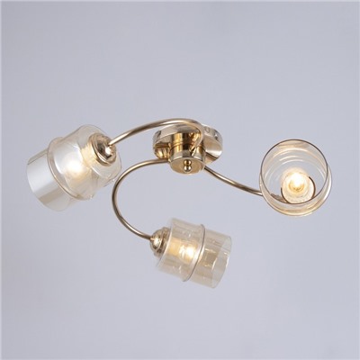 Люстра «Фокс» 3хЕ27 40 Вт золото 50×50×12 см