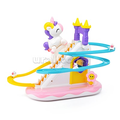 Игровой набор-трек "Единорог, горка" в коробке