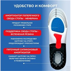 Стельки женские спорт 35-40, универсальные