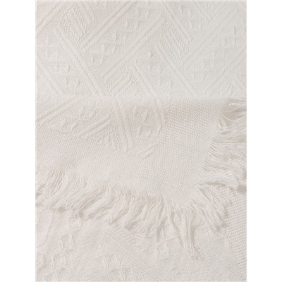 Скатерть «Этель», белая, фактурная, 130×130 см