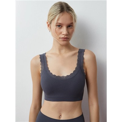 Minimi Топ Mi 1121S French Chic Майка "Топ" (кроп-топ на широких бретелях с вкладышами), PA