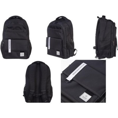 Рюкзак молодежный "PERFECT. BLACK" 47х32х17 см 2 отделения 4 кармана (084677) 10110 Хатбер