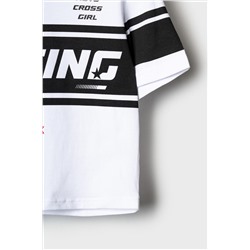 Фуфайка трикотажная для девочек (футболка) PLAYTODAY, 1243142