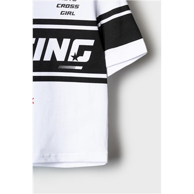 Фуфайка трикотажная для девочек (футболка) PLAYTODAY, 1243142