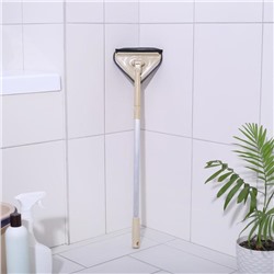 Щётка для окон Доляна, алюминиевая телескопическая ручка 59(89) см, насадка из микрофибры 12×12 см, МИКС