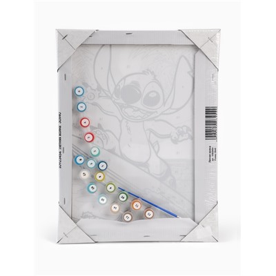 Картина по номерам с подрамником «Стич сёрфер», 30×40 см