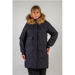 Зимняя парка, натуральный мех арт.620 (Черный)