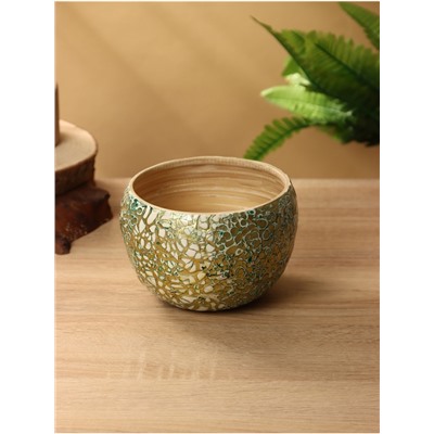 Ваза, 15×15×10.5 см, бамбук